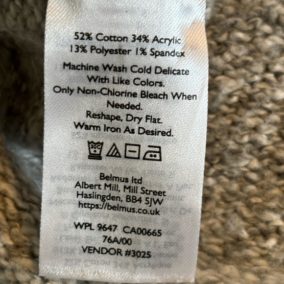 Eddie Bauer Funnel Neck Sweater Cozy Rest & Repeat Women’s Medium Pink Stripe - Picture 5 of 9